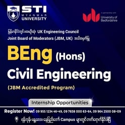 BEng (Hons) Civil Engineering -Level 6 in Myanmar